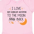 thumbnail image 4 of Inktastic I Love My Great Auntie to the Moon and Back Boys or Girls Baby Bodysuit, 4 of 5