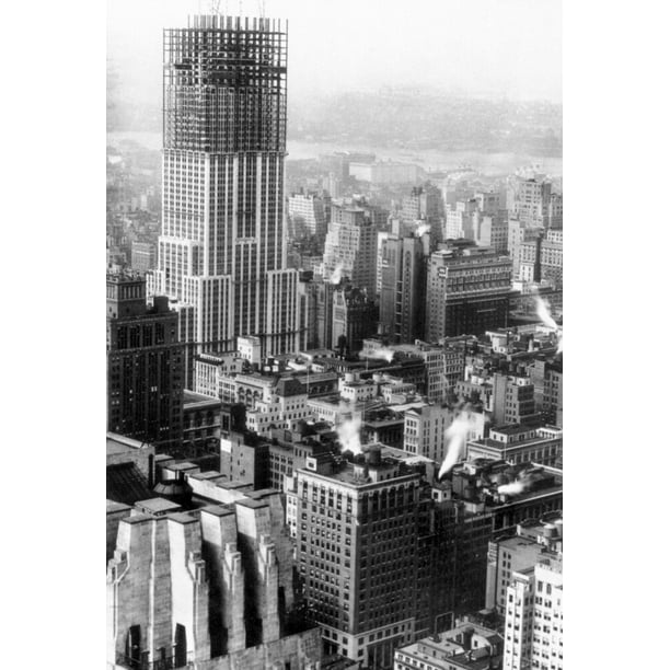 Empire State Building 1930 Nthe Empire State Building New York City Midway Through Its Construction Photographed In The Fall Of 1930 By Lewis Hine Poster Print By Granger Collection Walmart Com Walmart Com