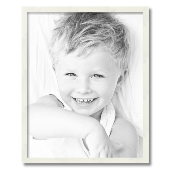 ArtToFrames 20x25" White Picture Frame, White Wood Poster Frame, with Regular Acrylic and 2 (FBPL-5140)