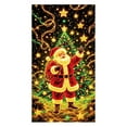 thumbnail image 2 of Glows Christmas Door Cover Santa And Tree Printed Holiday Decoration Festive Banners For Indoor Outdoor Christmas Party Home Decor Large Size Glowing Print Door Hanging, 2 of 5