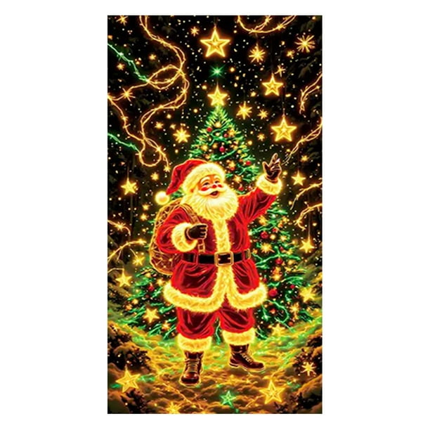 Banner de la Cubierta de la Puerta de Poliéster de las Decoraciones Del Árbol de Navidad Al Aire Libre 90 * 180cm