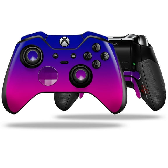 Smooth Fades Hot Pink Blue - Decal Style Skin fits Microsoft XBOX One ELITE Wireless Controller (CONTROLLER NOT INCLUDED) by WraptorSkinz