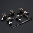 thumbnail image 3 of Tignapoo Vintage Style 6-Inline Left-Handed Locking Guitar Tuners, Chrome Finish, Stable Shaft Design for Electric and Acoustic Guitars, 3 of 7
