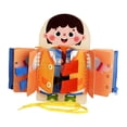 thumbnail image 2 of Tablero ocupado Tablero ocupado Montessori Juguete Preescolar Juguetes de aprendizaje Habilidades básicas Tablero sensorial Juguete de viaje Tablero Baoblaze tablero ocupado, 2 of 8