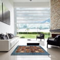 thumbnail image 7 of Ahgly Company Machine Washable Indoor Rectangle Abstract Gunmetal Gray Area Rugs, 2' x 5', 7 of 7