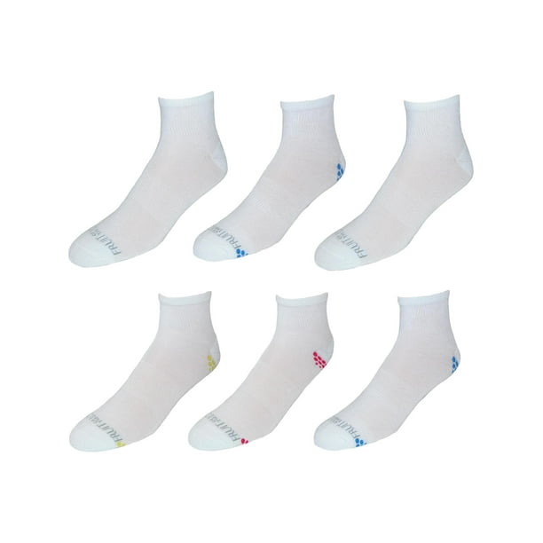 Fruit of the Loom Women's Arch Support Ankle Socks, 6 Pack Walmart