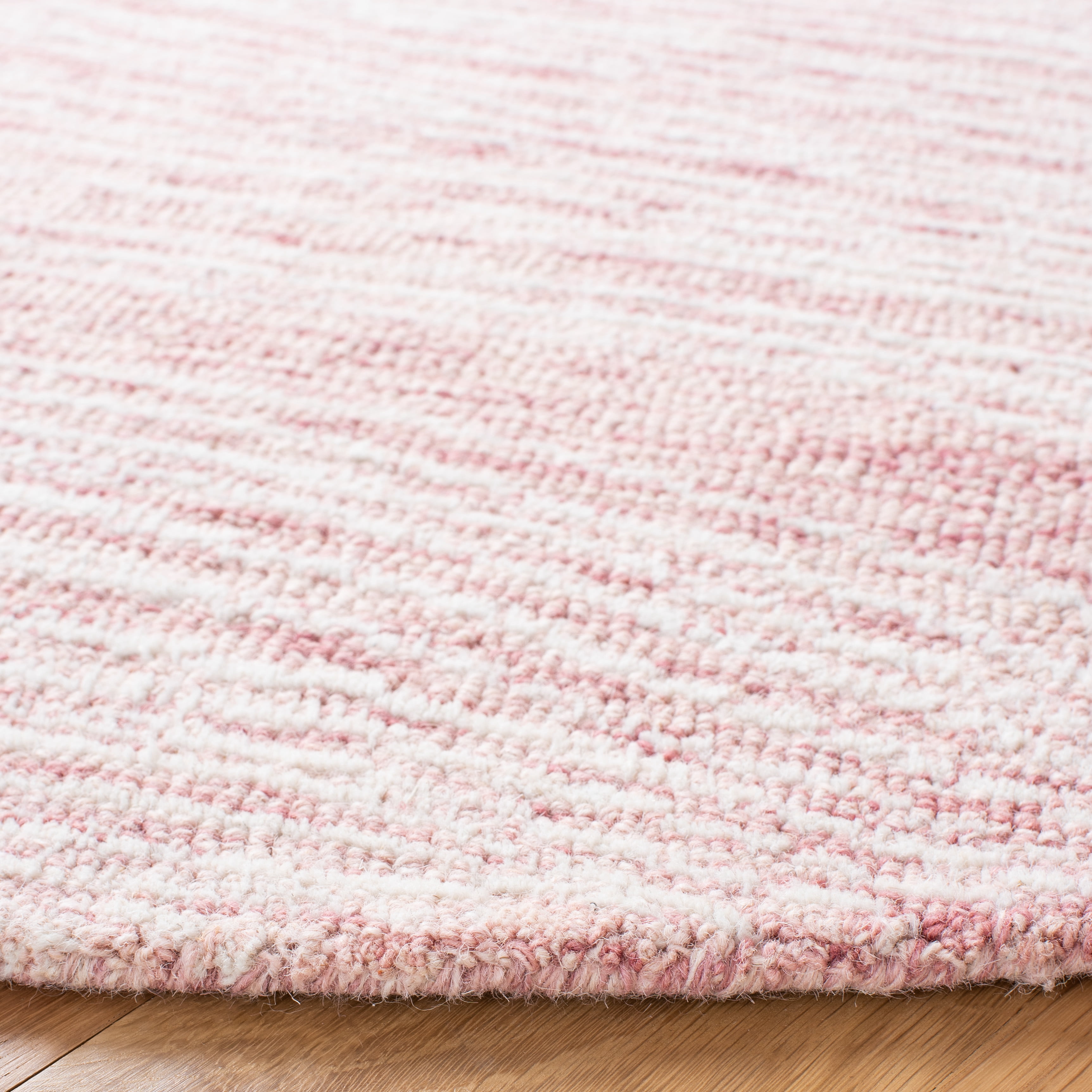 SAFAVIEH Metro Bridget Abstract Area Rug, Pink/Ivory, 6' x 6' Round