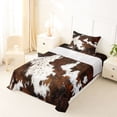 thumbnail image 5 of Erosebridal Cowhide Print Twin Sheet Sets,Rustic Farmhouse Cattle Bedding For Adults 3-Piece, 5 of 6