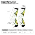 thumbnail image 2 of Picia Avocado with Glasses Print Athletic Socks for Men & Women – Cushioned Moisture-Wicking Crew Socks for Sports, Running, and Training, Soft & Breathable Size 5-11, 2 of 6