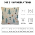 thumbnail image 5 of JEUXUS Throw Pillow Case Characters Christmas Ski Pattern Skiing Snowing Holidays Happy Winter Mountain Couple Snow Decorative Home Square Sofa Pillowcase " for Farmhouse Decor, 5 of 5