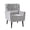 Gray, variant on PAPROOS Modern Upholstered Chenille Accent Chairs Comfy Armchair Reading Chair with Pillows Solid Wood Leg for Living Room Bedroom Reading Room, Beige