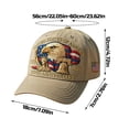 thumbnail image 3 of TOWED22 250 Anniversary USA Hat, Adjustable 250 Year American Anniversary Hat, Fully embroidered style B, 3 of 9