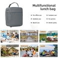 thumbnail image 5 of Fiambrera Bolsa de almuerzo para hombres y mujeres Fiambrera de gran capacidad Bolsas de almuerzo reutilizables Bolsa de almuerzo aislada Fiambrera térmica, 5 of 5