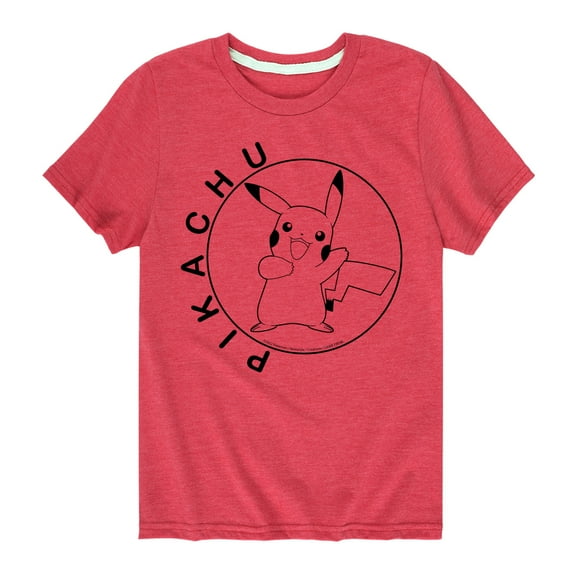 Pokémon - Happy Pikachu - Youth Short Sleeve Graphic T- Shirt