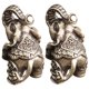 thumbnail image 5 of OUNONA 2Ud Adorno De Elefante En Cobre Marrón Para Creativa En O Gabinete, 5 of 8