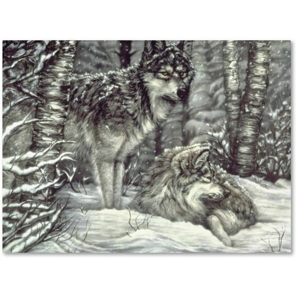 Trademark Fine Art 'Bedding Down' Canvas Art by Jenny Newland