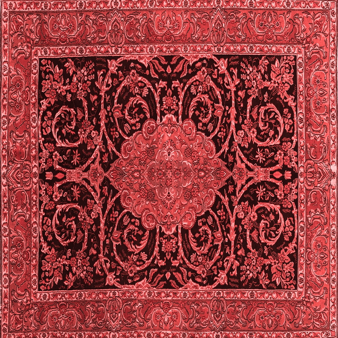 Small Red Rug Square Ahgly Company Indoor Square Medallion Red Traditional Area Rugs, 6 ...