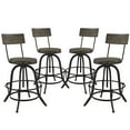 thumbnail image 2 of Modway Procure Bar Stool Set of 4 in Brown, 2 of 6