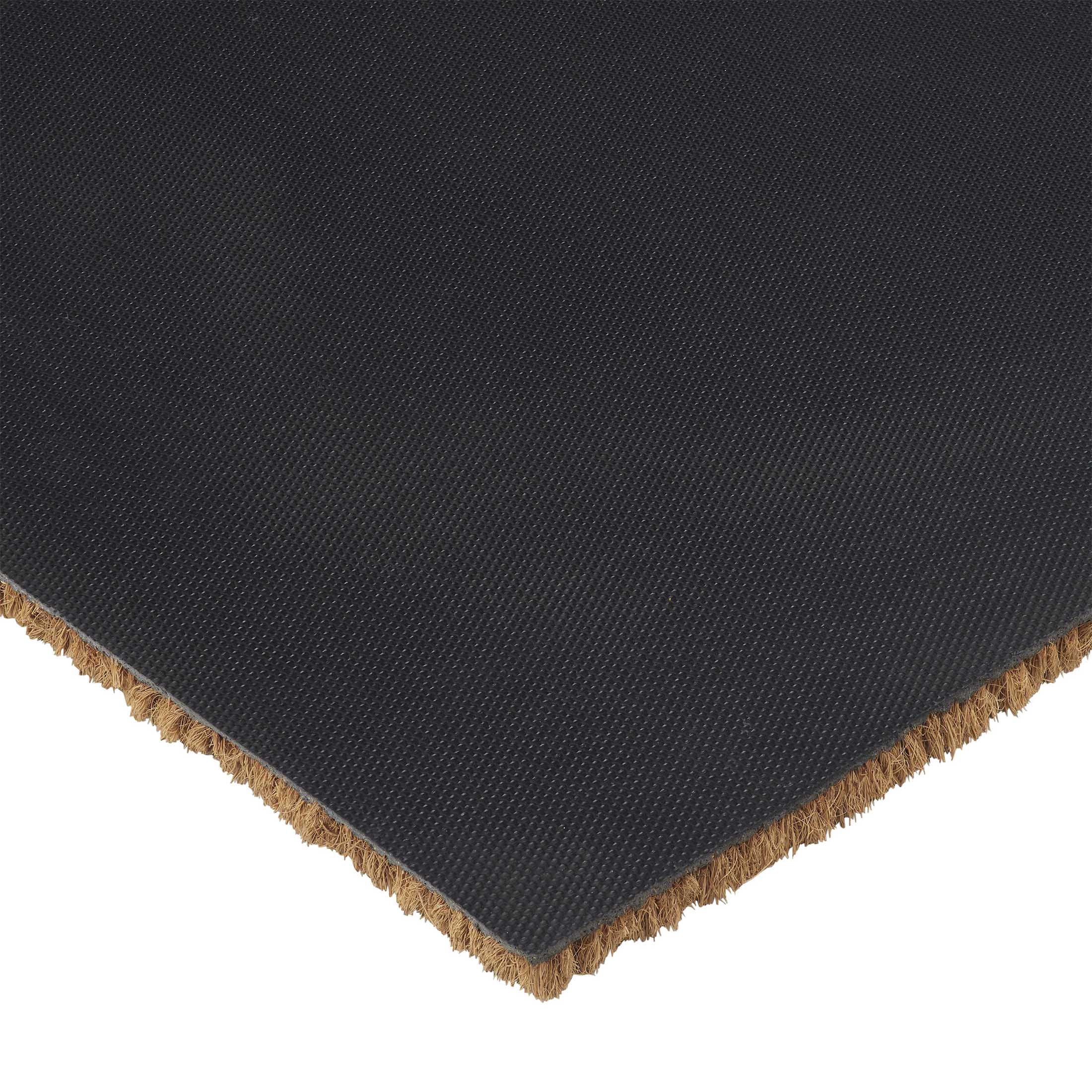 My Texas House White Bow Outdoor Coir Doormat, 30" x 48"