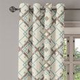 thumbnail image 3 of Ambesonne Grommet Curtain, , 50"x63", Pale Teal Taupe and Eggshell, 3 of 5