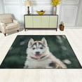 thumbnail image 3 of SKYSONIC Siberian Husky Bokeh Sunlight Lightweight Carpet Mats Area Soft Rugs Floor Mat Rug Home Decoration for Kids Room Living Room 63 x 48 inches, 3 of 6