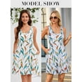 thumbnail image 5 of Asoul Built in Bra Dress with Pockets for Women Summer Dresses Casual Cotton V Neck Sundress, 5 of 7