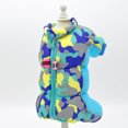 thumbnail image 2 of Dog Winter Camouflage Padded Coat, Waterproof Windproof Warm 4-Legged Pet Jacket With Zipper Closure, For Small Medium Dogs Indoor Outdoor Use - Yellow Size 12, 2 of 4