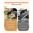 thumbnail image 3 of KFFKFF Dog Stairs for Car, 4 Steps Extra Wide Foldable Dog Ramp for Large Dogs with Non-Slip Surface, Portable Lightweight Pet Stairs Ladder, Support up to 200 lbs, 3 of 9