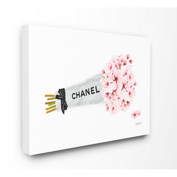 The Stupell Home Decor Fashion Chanel Wrapped Cherry Blossoms Canvas Wall Art Com - Stupell Home Decor Chanel