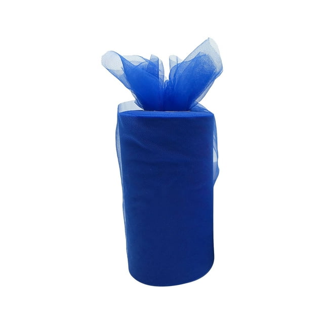relayinert Polyester Wedding Party Decorations Easy To And Clean Tulle Coil Durable And Reliable Roll Tulle royal blue 1Set