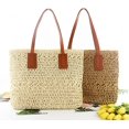 thumbnail image 7 of CoCopeaunts Women's Tote Handbags Tote Bag Handbags Satchel Bags Casual Tote Purse Shoulder Bag Stylish Straw Bag Hobo Bag Beach, 7 of 7