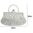 thumbnail image 2 of Bolso de cena floral con diseño de lentejuelas con cuentas, bolso de mano MFZFUKR CPB-US-PSF1053-2, 2 of 5