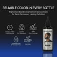 thumbnail image 4 of RED Pro GROOMANE Beard & Lineup Color Enhancement for Airbrush, Natural Semi-Permanent Barber Beard Dye, Long-Lasting Gray Coverage, Men Hairline Color (Black (Concentrate), 3.5 fl.oz), 4 of 11