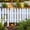 E, variant on White PVC Garden Fencing, Decorative ABS Plastic Landscape Edging for Lawn, Patio, and Flower Bed Decor,D