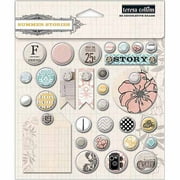 Teresa Collins Summer Stories Decorative Brads 32/Pkg-