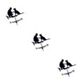 thumbnail image 1 of relayinert Weather Vane Farm Bracket Weathervane Farmhouse Durable Scene Classic and Timeless Style Man with Dog 3Set, 1 of 1