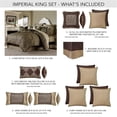 thumbnail image 3 of Michael Amini Imperial 10-Piece King Comforter Set - Bronze, 3 of 20