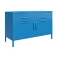 thumbnail image 3 of Novogratz Cache 2 Door Wide Metal Locker Accent Storage Cabinet, Yellow, 3 of 8