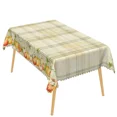 thumbnail image 5 of Duangreer Rectangle Tablecloth, Retro Checkered Pumpkin Pattern, Waterproof Wrinkle Resistant, 60 x 84 Inch, Washable Table Cover for Restaurant Picnic Indoor Outdoor, 5 of 6