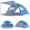 Dark Blue, variant on Large Pop-up Beach Tent & Cabana (4-5 Person), Premium UPF 50+ Sun Shelter with Double Silver-Coated Fabric, Instant Easy-Setup Portable Canopy for Family Beach Days, Camping & Outdoor Events, Lightw