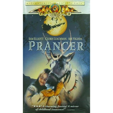 Prancer VHS Cassette Tape Christmas Movie Sam Elliott Cloris Leachman