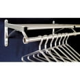 thumbnail image 2 of Glaro Coat Rack,1 Shelf,36 In W,Satin Aluminum 501-36SA, 2 of 2