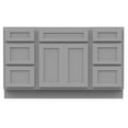 thumbnail image 5 of 54 in. W x 21 in. D x 32.5 in. H Bath Vanity Cabinet without Top in Gray, 5 of 5