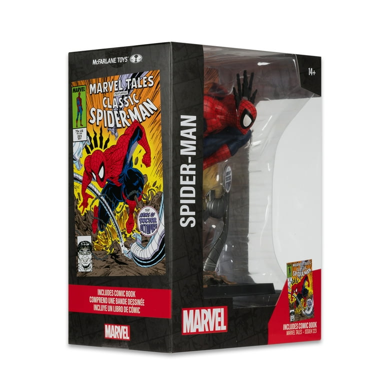 McFarlane Toys Spider-Man 1:6th Scale Collectible w/ Scene & Comic