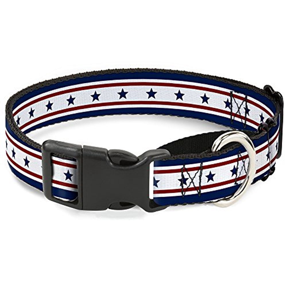 Buckle-Down Americana Stars & Stripes 6 Blue White Red Martingale Dog Collar