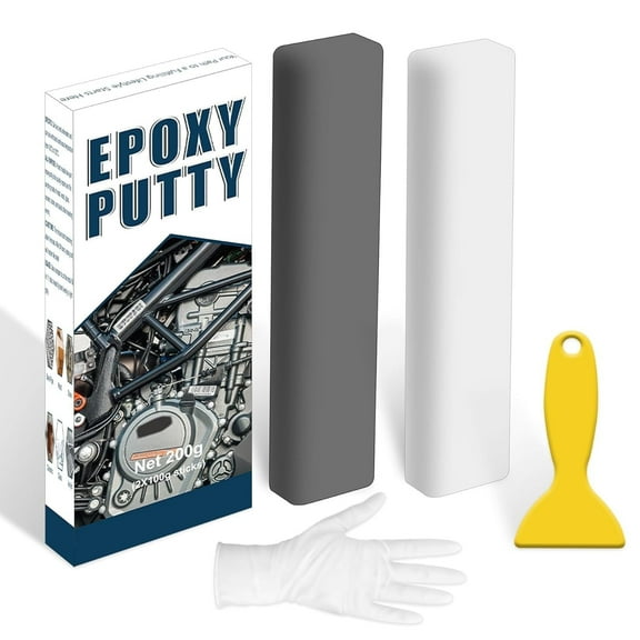 Epoxy Putty, 200g Epoxy Filler, 2 Part Epoxy Metal Putty, Plastic, Glass, Ceramic Sink Crack Repair for Fast Repair and Bonding, Heat Resistant & Waterproof (Grey)