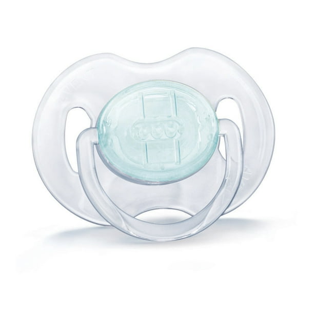 Philips Avent Orthodontic Pacifier, 06 Months, Translucent Colors