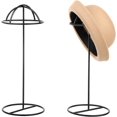 thumbnail image 1 of Soporte de exhibición para sombreros de alambre de metal negro de 14 pulgadas, peluca de mesa, peluquín, sombrero de vaquero, estante, juego de 2, 1 of 5