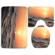 thumbnail image 1 of Juego de alfombras de baño de 3 piezas ABPHQTO Olas Amanecer Océano Mar Anochecer Alfombra de baño Alfombra de contorno y tapa de inodoro, 1 of 2