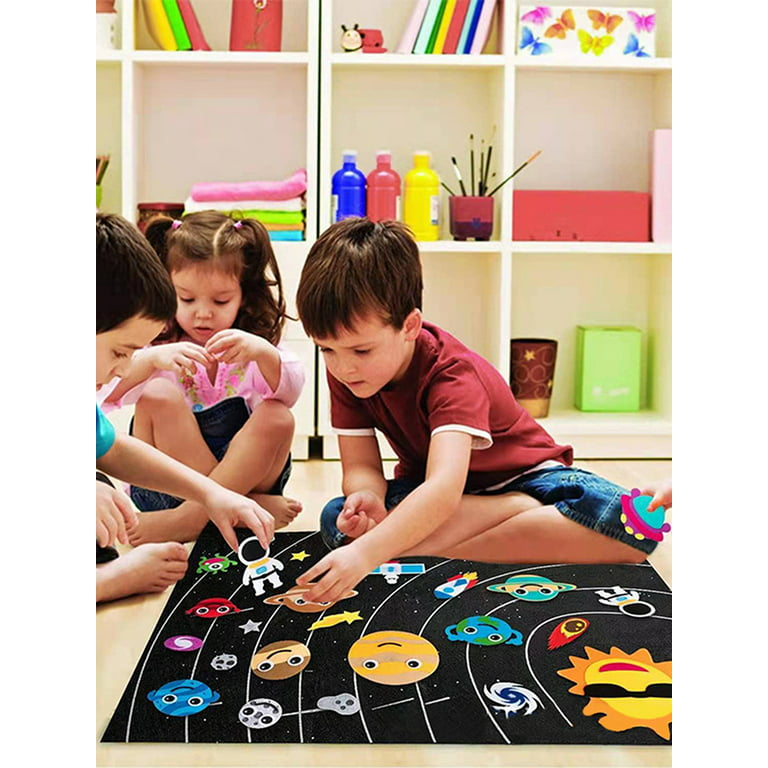 GC Farm Animals Felt Board Story Set for Toddlers 84Pcs Preschool  Storytelling Flannel Classroom Educational Learning Play Kit Wall Activity  Hanging